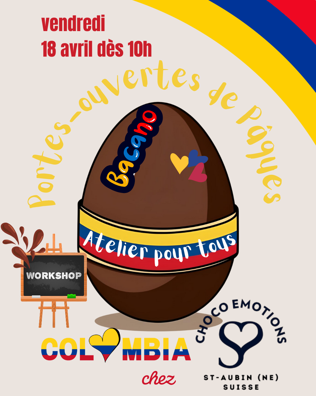 Image de l'atelier Portes-Ouvertes de Pâques : en route pour la Colombie