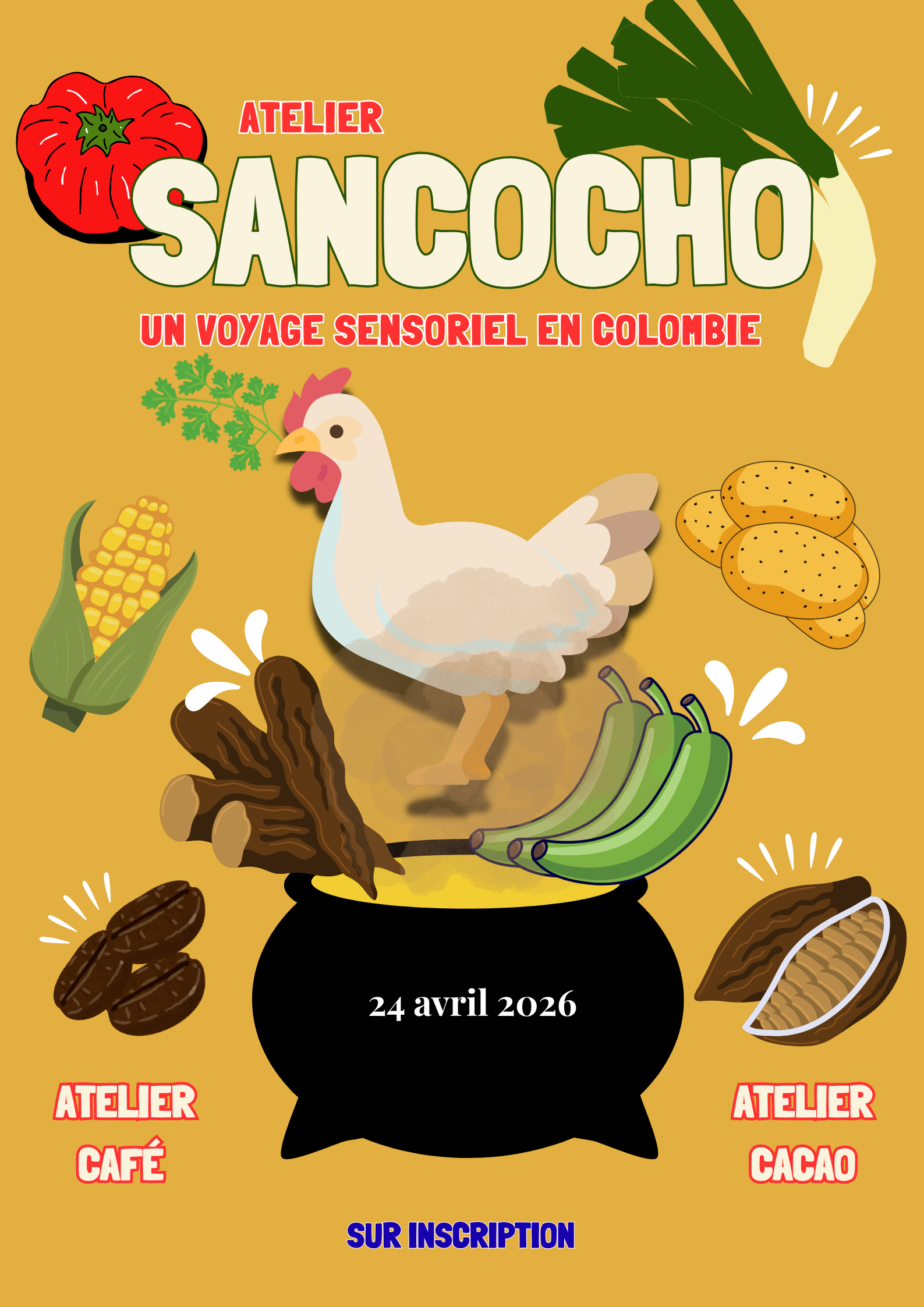 Image de l'atelier Café Cacao & Colombie : un atelier 3 en un